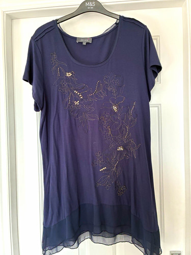 Size navy stretch - m&s, 16