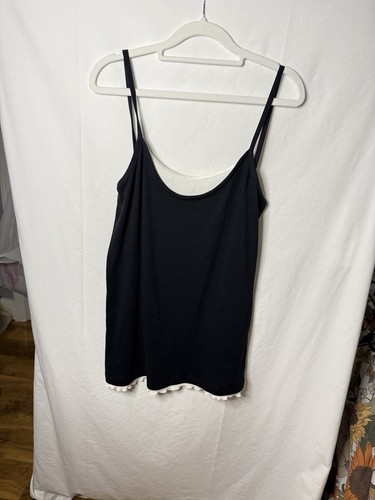 Black cotton ribbed - m&s,